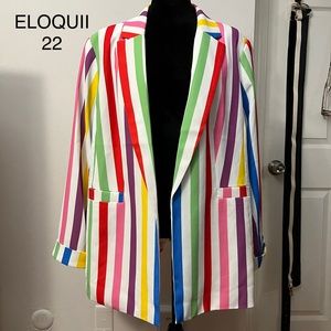 ELOQUII Rainbow Blazer